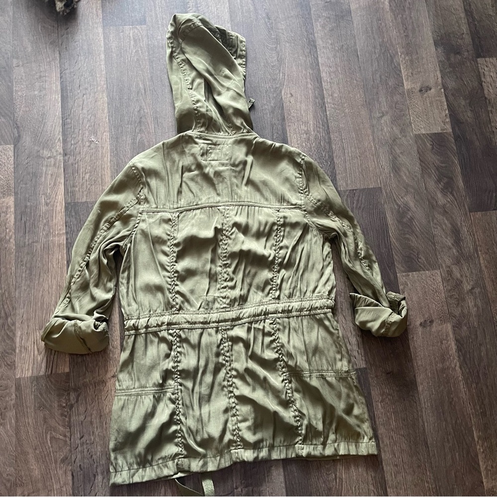 Olive Green Utility Draw String Light Weight Jack… - image 5